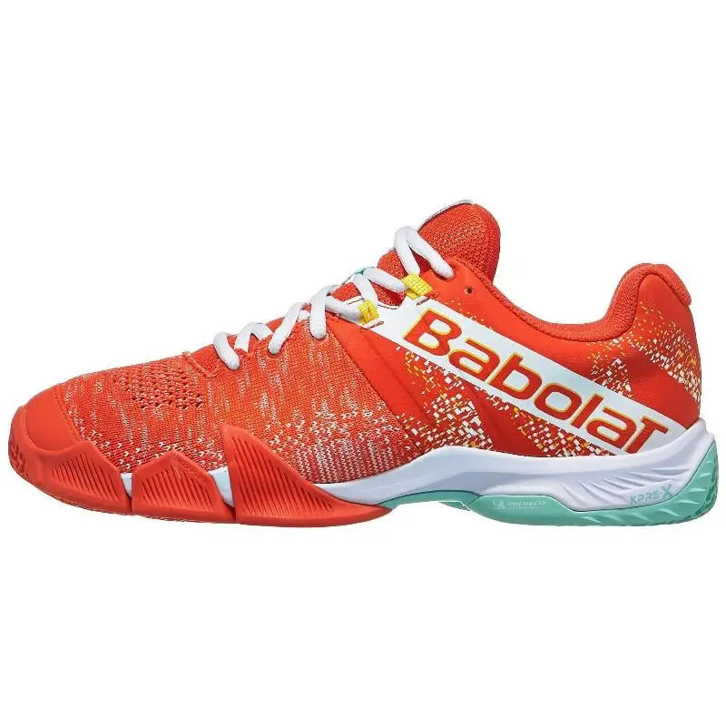 Zapatillas Babolat Movea Mandarina Blanco Pádel Elite