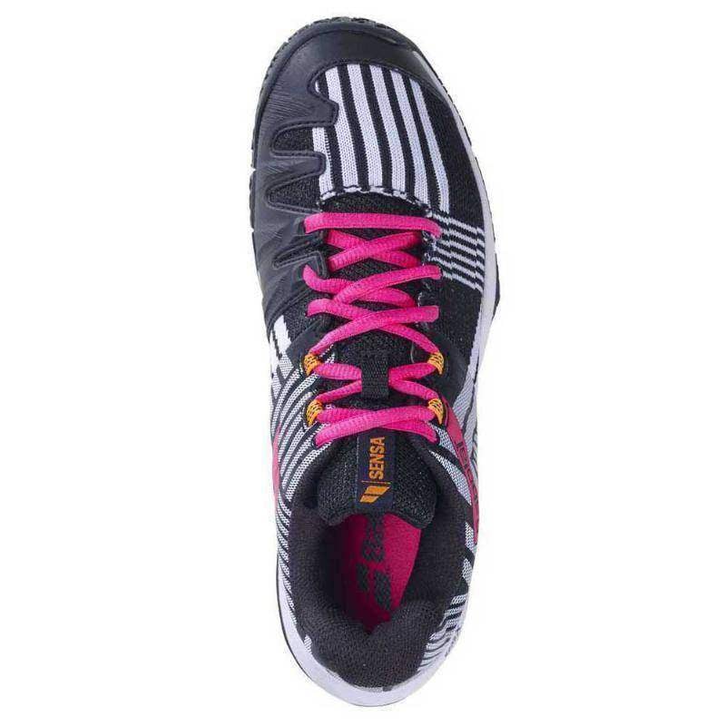 Zapatillas Babolat Sensa Blanco Negro Fucsia Mujer | Babolat Pádel Elite