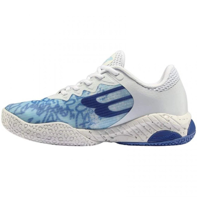 Zapatillas Bullpadel Ionic 24I Blanco Azul Celeste Mujer Pádel Elite