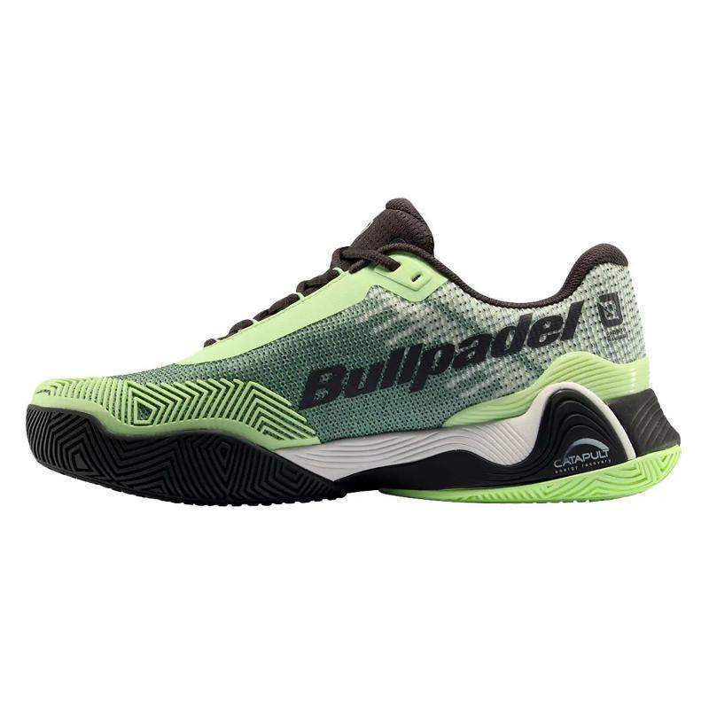 Zapatillas Bullpadel Paquito Navarro Hack Vibram 24V Amarillo Azufre Fluor | Bullpadel Pádel Elite