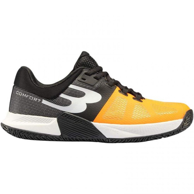 Zapatillas Bullpadel Performance Comfort 24I Negro Naranja Pádel Élite