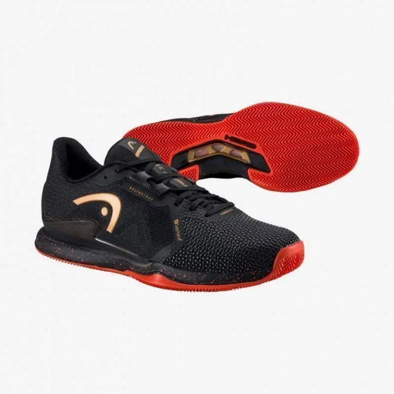 Zapatillas Head Sprint Pro 3.5 SF Clay Negro Rojo Pádel Elite