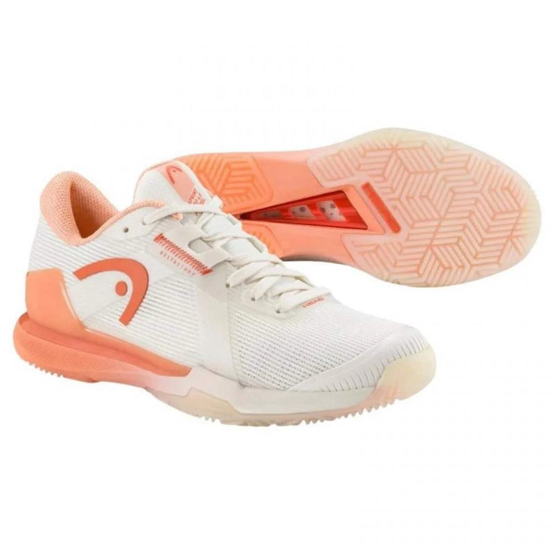 Zapatillas Head Sprint Pro 4.0 Padel Blanco Coral Mujer Pádel Élite