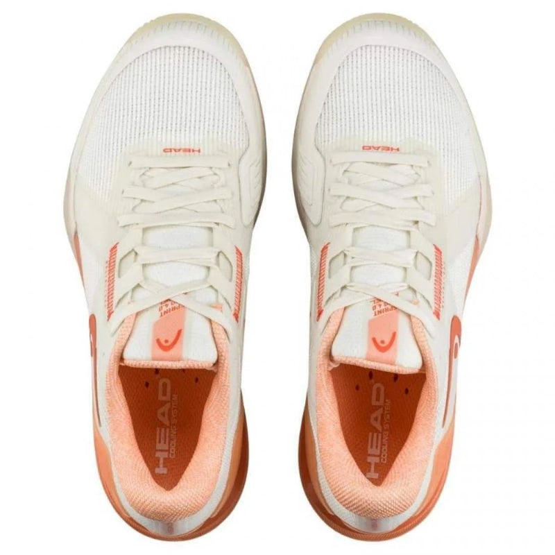 Zapatillas Head Sprint Pro 4.0 Padel Blanco Coral Mujer Pádel Élite