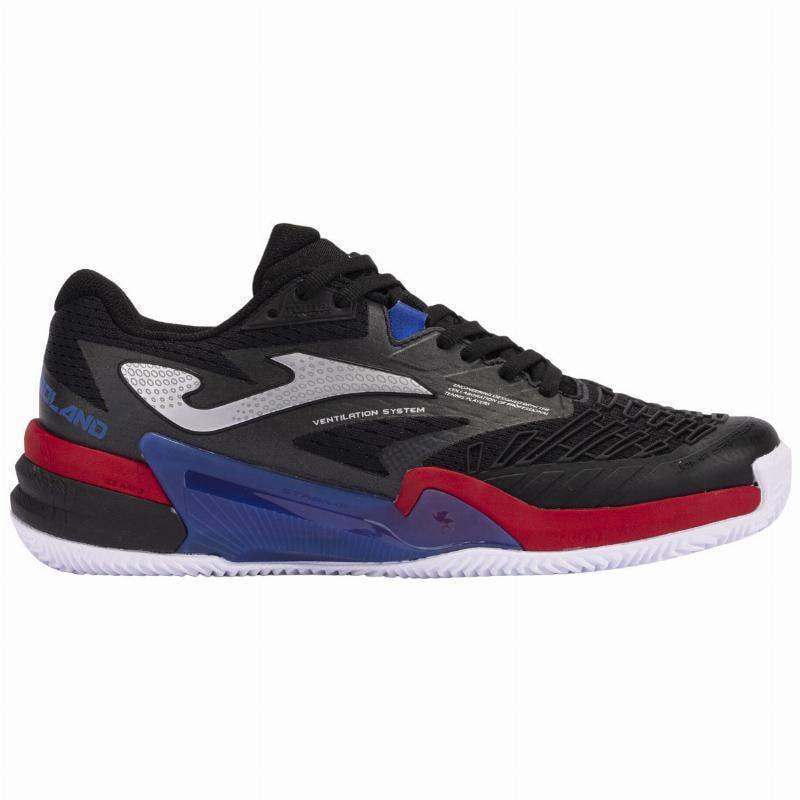 Zapatillas Joma Roland 2401 Negro Rojo Pádel Élite