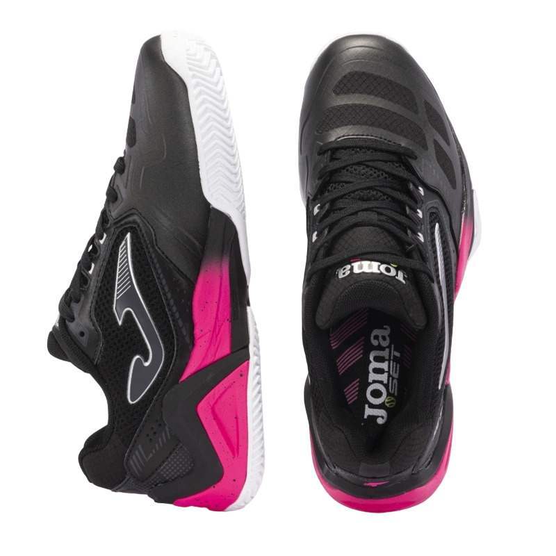 Zapatillas Joma Set 2401 Negro Fucsia Mujer Pádel Élite