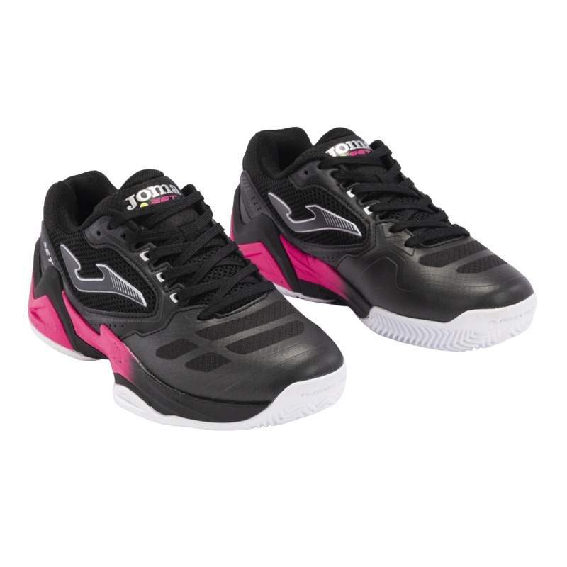 Zapatillas Joma Set 2401 Negro Fucsia Mujer Pádel Élite