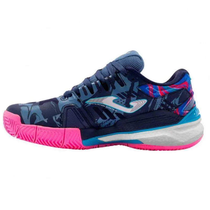 Zapatillas Joma Slam 2403 Marino Azul Rosa Mujer Pádel Elite