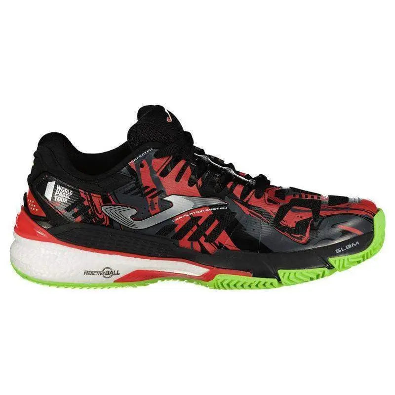 Zapatillas Joma WPT Slam 2301 Negro Rojo Pádel Elite