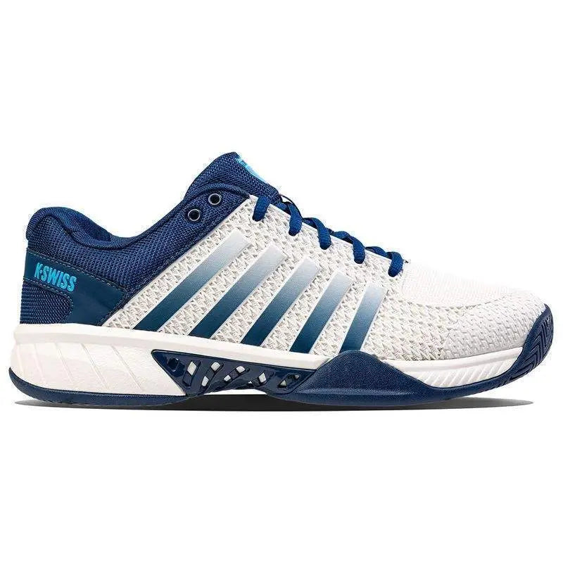 Zapatillas Kswiss Express Light Pickleball Blanco Azul Oscuro Cian Pádel Elite