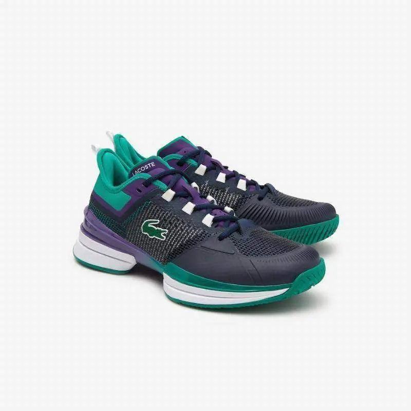 Zapatillas Lacoste AG-LT 21 Ultra Negro Verde Morado Pádel Elite