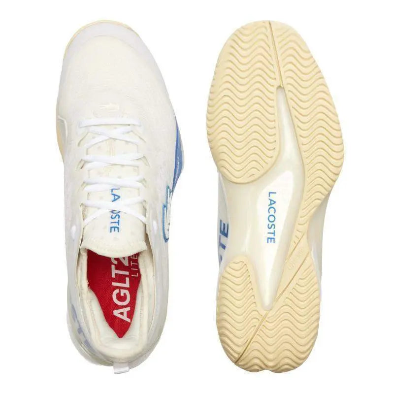 Zapatillas Lacoste AG-LT23 Lite Clay Court 124 Blanco Azul Pádel Elite