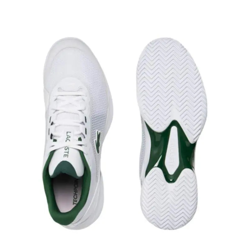 Zapatillas Lacoste Tech Point 124 Blanco Verde Oscuro Pádel Elite