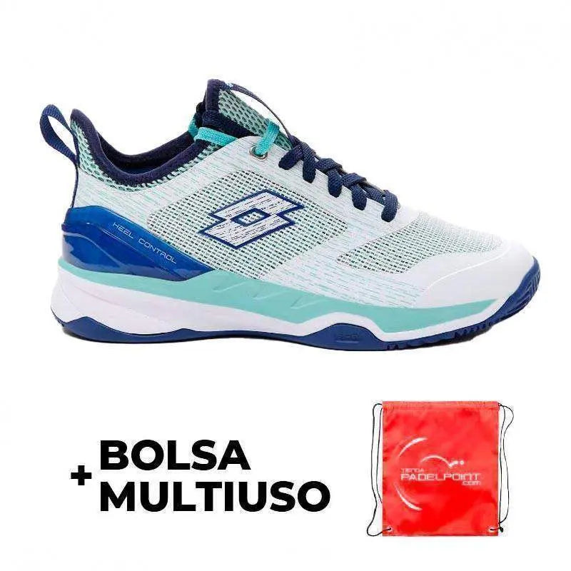 Zapatillas Lotto Mirage 200 Blanco Azul Mujer Pádel Elite