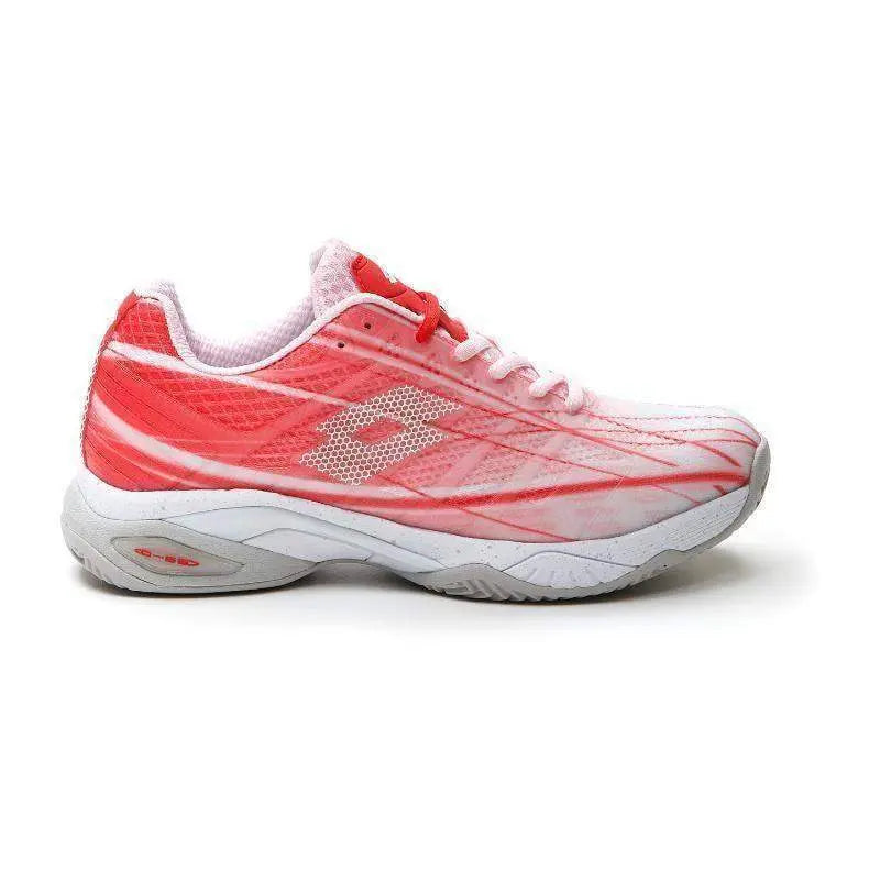 Zapatillas Lotto Mirage 300 Rojo Amapola Blanco Mujer Pádel Elite