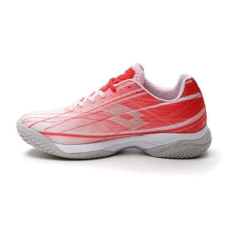 Zapatillas Lotto Mirage 300 Rojo Amapola Blanco Mujer Pádel Elite