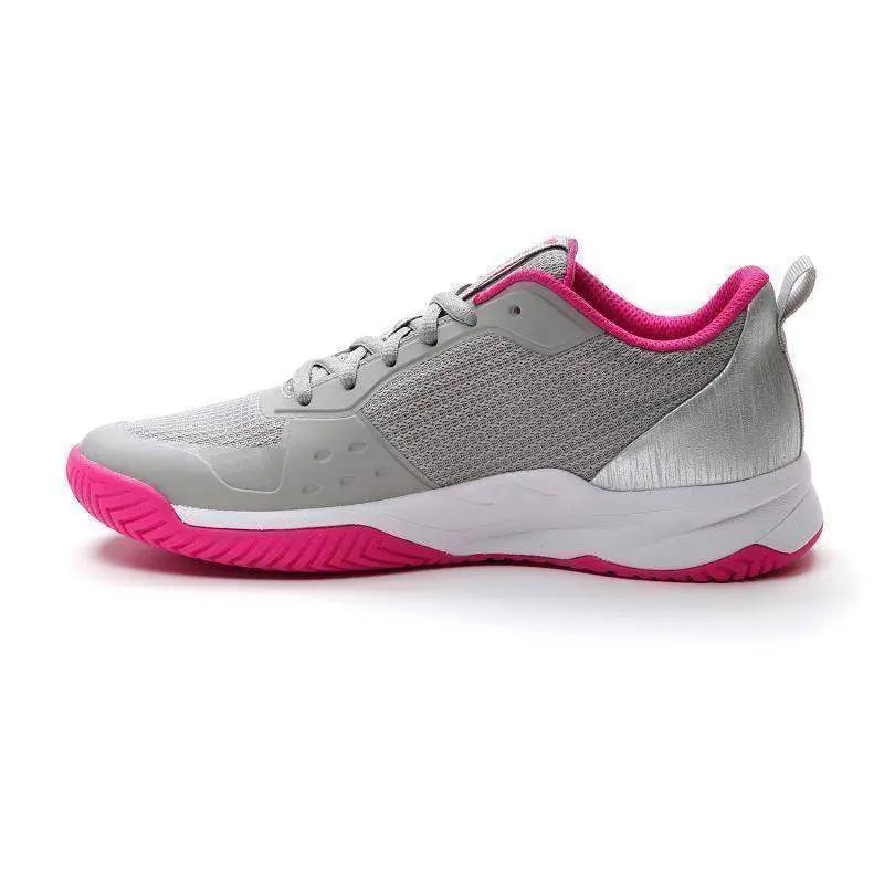 Zapatillas Lotto Mirage 600 Gris Rosa Fucsia Mujer Pádel Elite