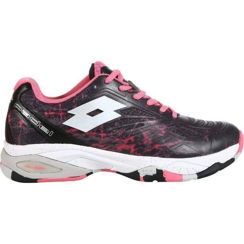 Zapatillas Lotto Superrapida 200 IV Negro Fucsia Mujer Pádel Elite