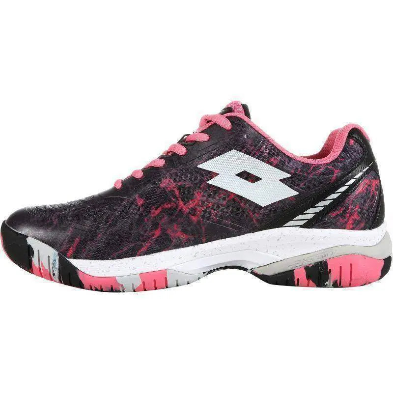 Zapatillas Lotto Superrapida 200 IV Negro Fucsia Mujer Pádel Elite