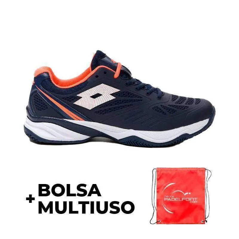 Zapatillas Lotto Superrapida 200 Marino Coral Fluor Pádel Elite