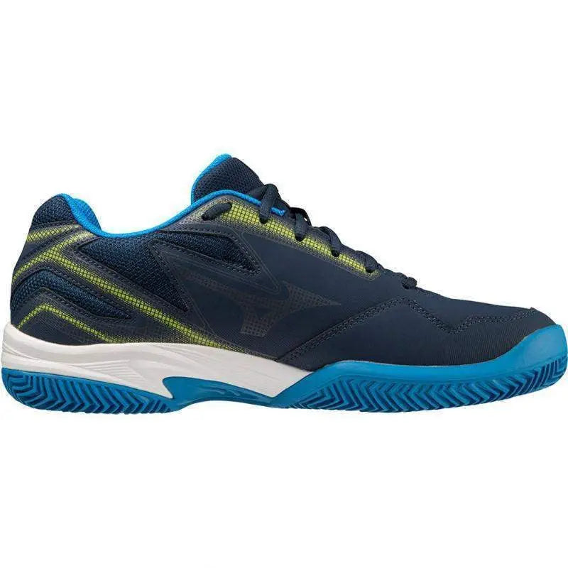 Zapatillas Mizuno Break Shot 4 CC Azul Oscuro Amarillo Pádel Elite