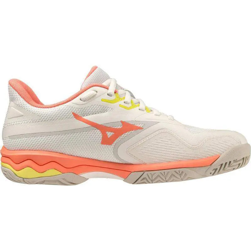 Zapatillas Mizuno Wave Exceed Light 2 AC Blanco Coral Mujer Pádel Elite