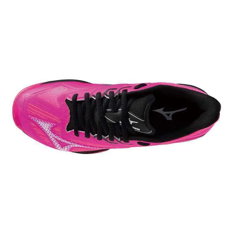 Zapatillas Mizuno Wave Exceed Light 2 CC Rosa Blanco Negro Mujer Pádel Elite