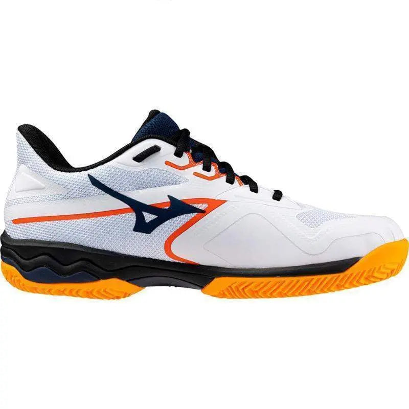 Zapatillas Mizuno Wave Exceed Light 2 Padel Blanco Azul Naranja Pádel Elite