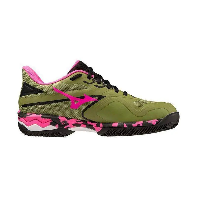 Zapatillas Mizuno Wave Exceed Light 2 Verde Fucsia Mujer Pádel Elite