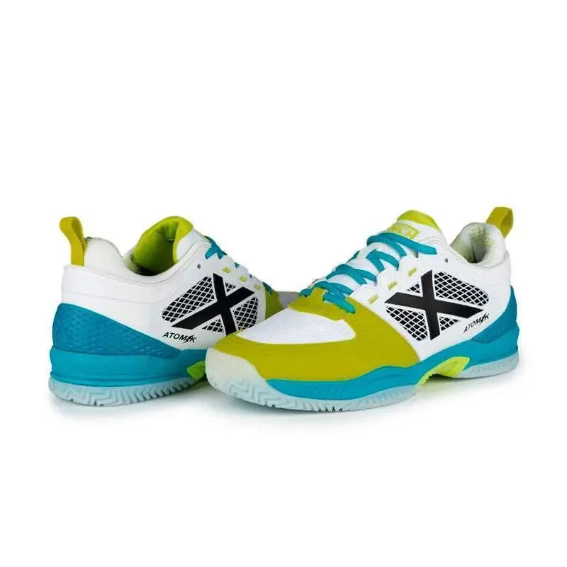 Zapatillas Munich Atomik 34 Blanco Verde Azul Pádel Elite