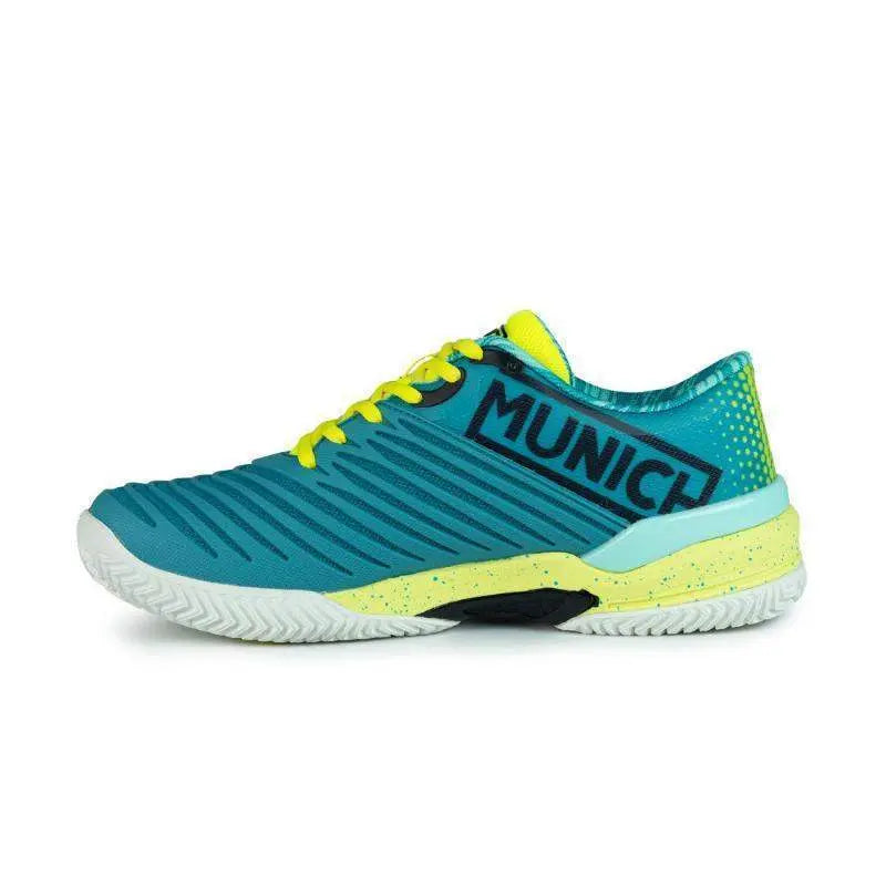 Zapatillas Munich Padx 43 Azul Amarillo Fluor Pádel Elite