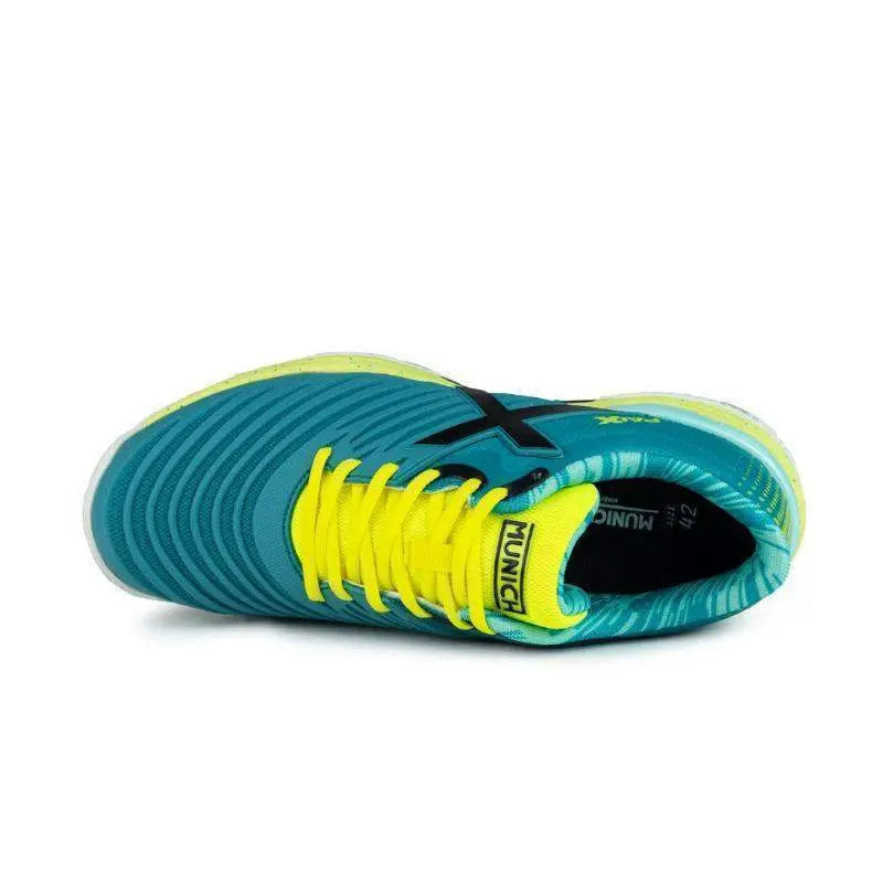 Zapatillas Munich Padx 43 Azul Amarillo Fluor Pádel Elite