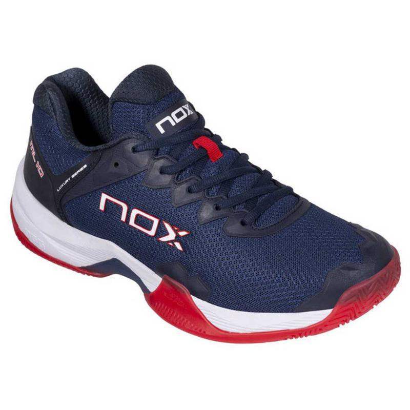 Zapatillas Nox ML10 Hexa Azul Marino Rojo Pádel Elite