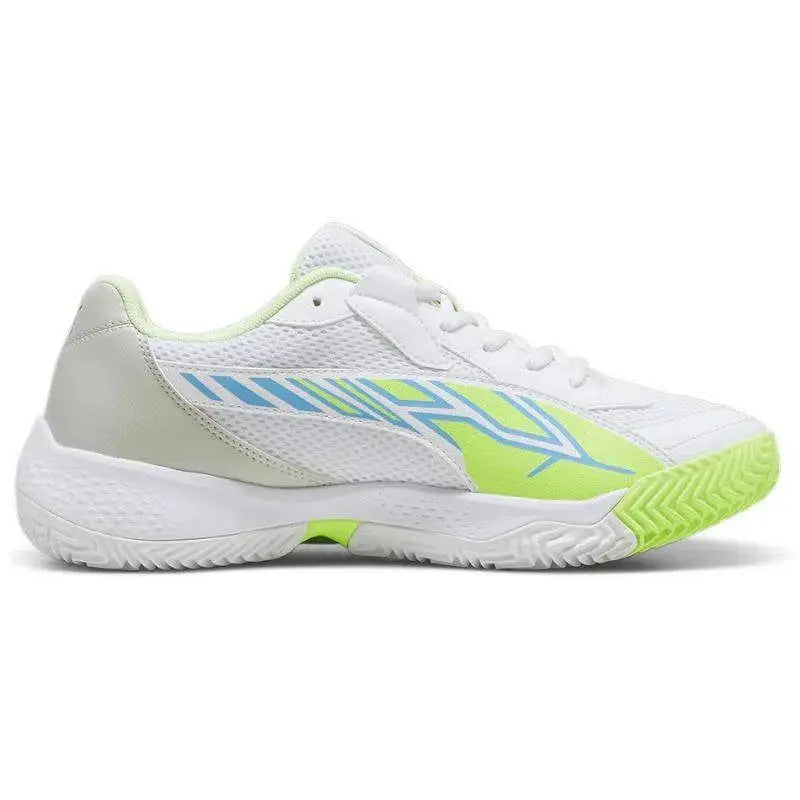 Zapatillas Puma Nova Court Blanco Azul Verde Pádel Elite