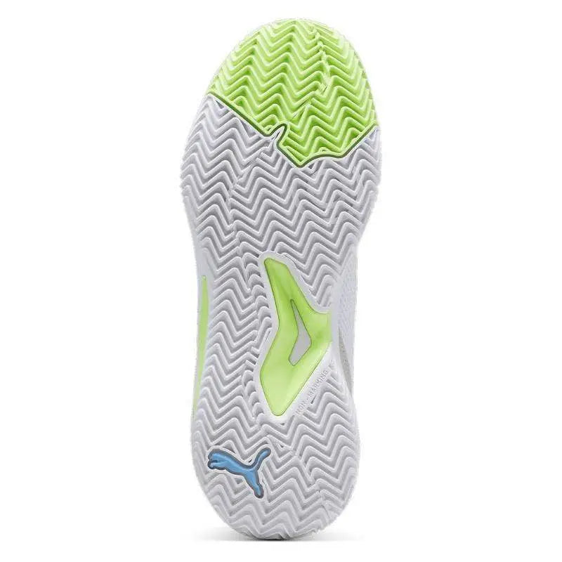 Zapatillas Puma Nova Court Blanco Azul Verde Pádel Elite