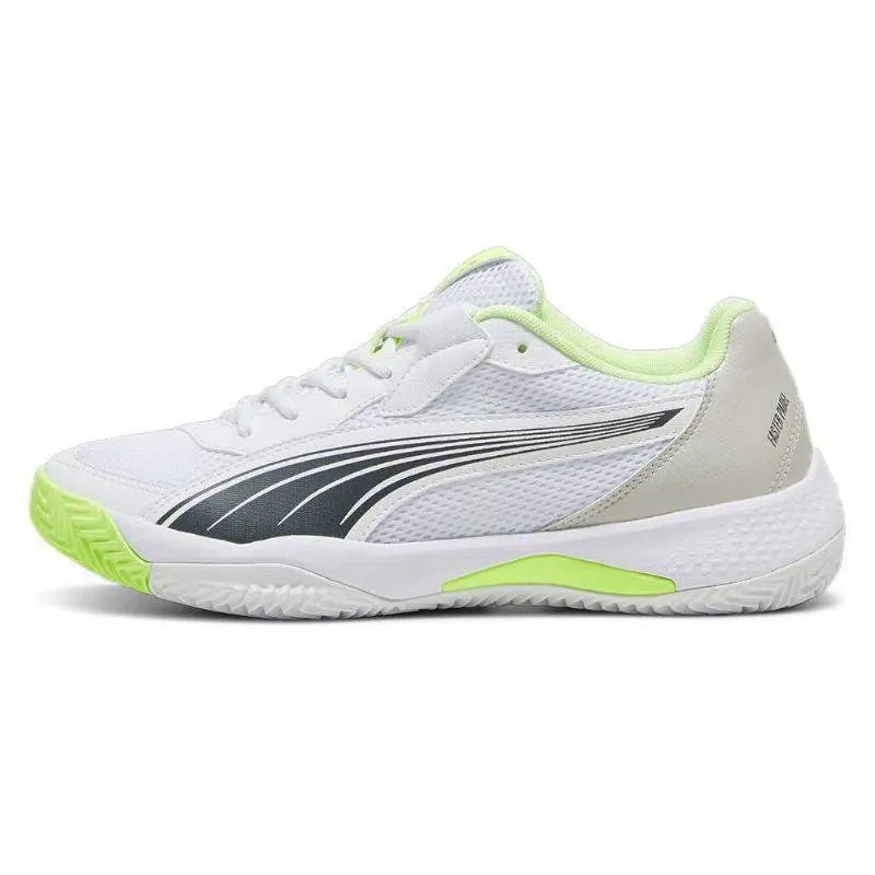 Zapatillas Puma Nova Court Blanco Azul Verde Pádel Elite