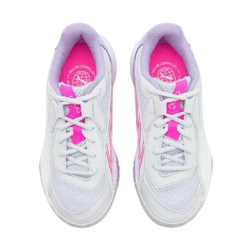 Zapatillas Puma Nova Court Plata Blanco Violeta Mujer Pádel Elite