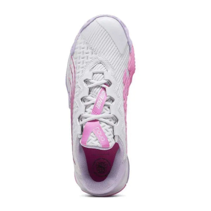 Zapatillas Puma Nova Elite Plata Blanco Violeta Mujer Pádel Elite