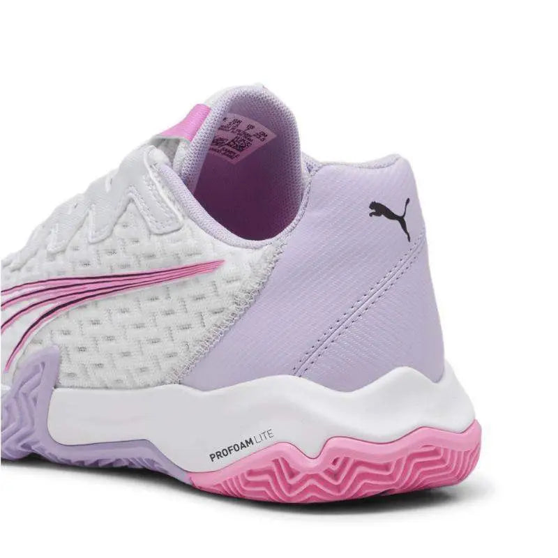 Zapatillas Puma Nova Elite Plata Blanco Violeta Mujer Pádel Elite