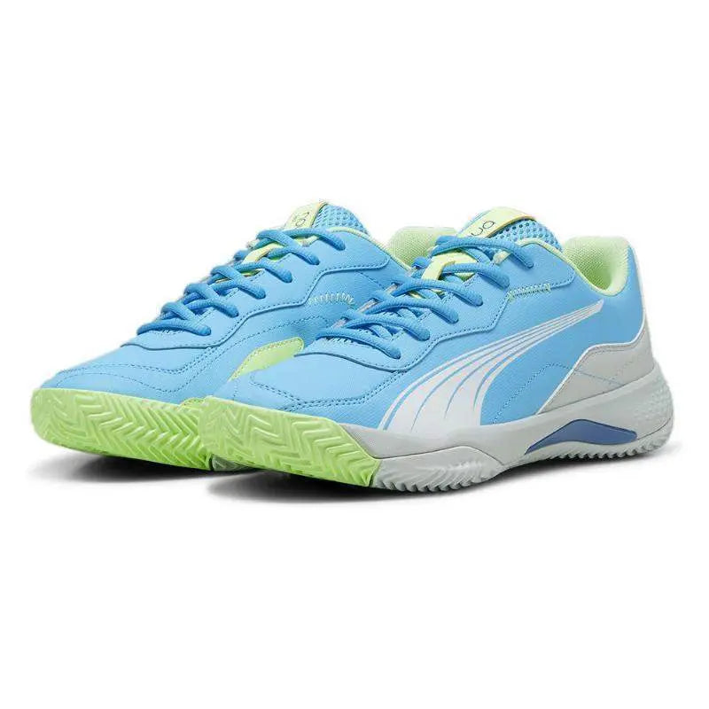 Zapatillas Puma Nova Smash Azul Brillante Blanco Gris Pádel Elite