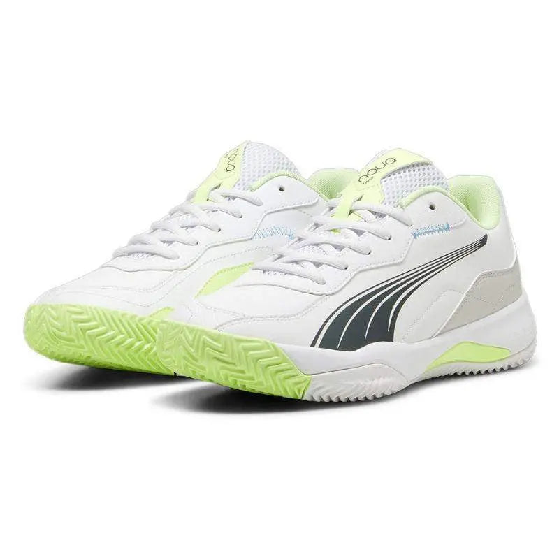 Zapatillas Puma Nova Smash Blanco Azul Verde Pádel Elite