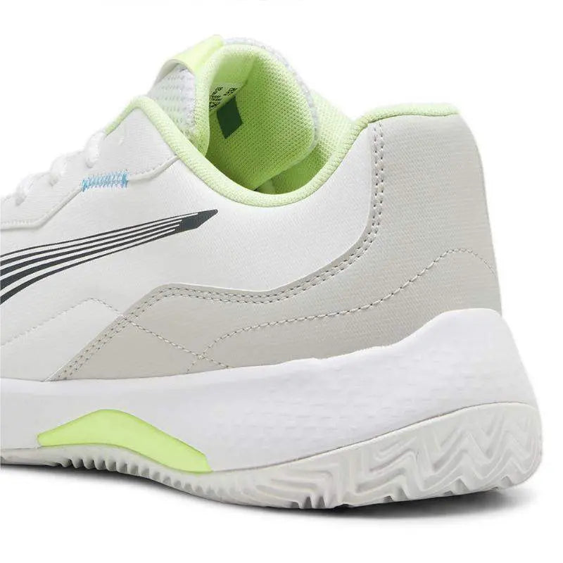 Zapatillas Puma Nova Smash Blanco Azul Verde Pádel Elite