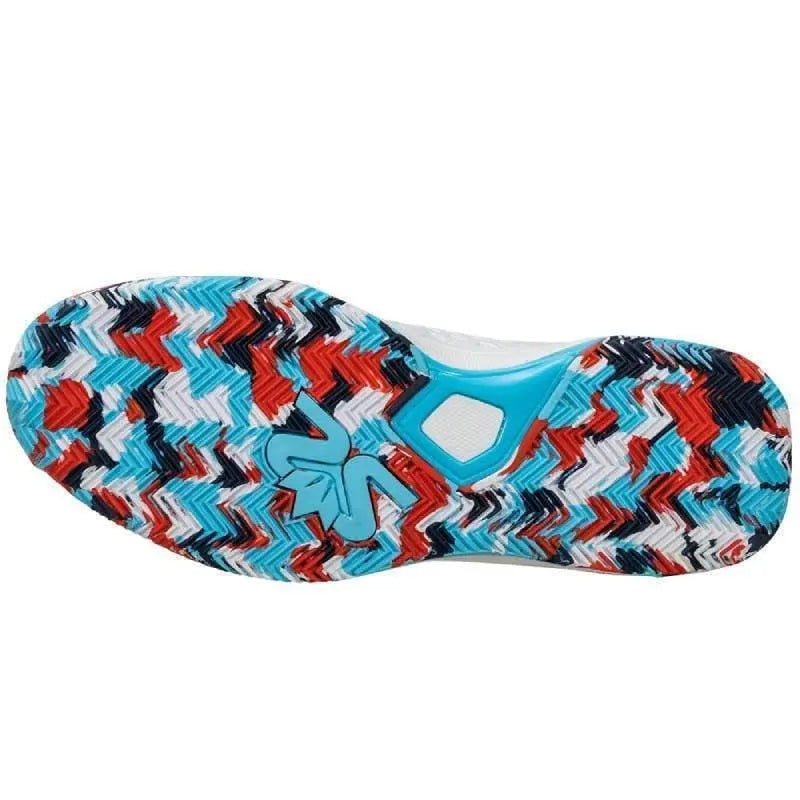 Zapatillas Salming Rebel Light Dazzle Blanco Rojo Azul Mujer Pádel Elite