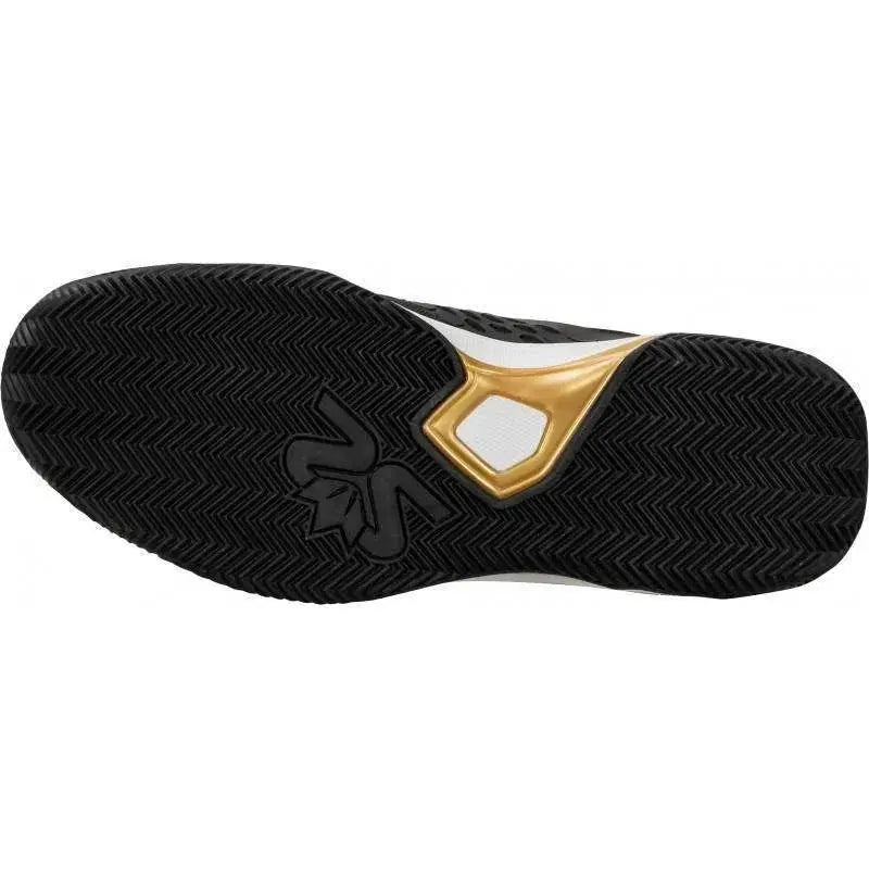 Zapatillas Salming Rebel Negro Blanco Dorado Pádel Elite