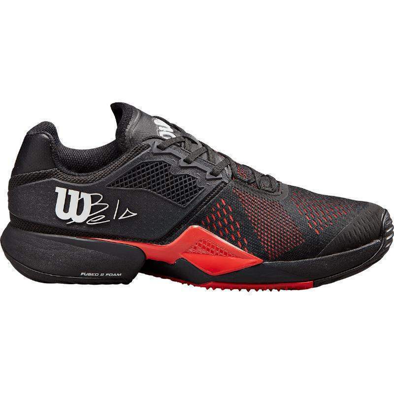 Zapatillas Wilson Bela Tour Negro Rojo Pádel Elite