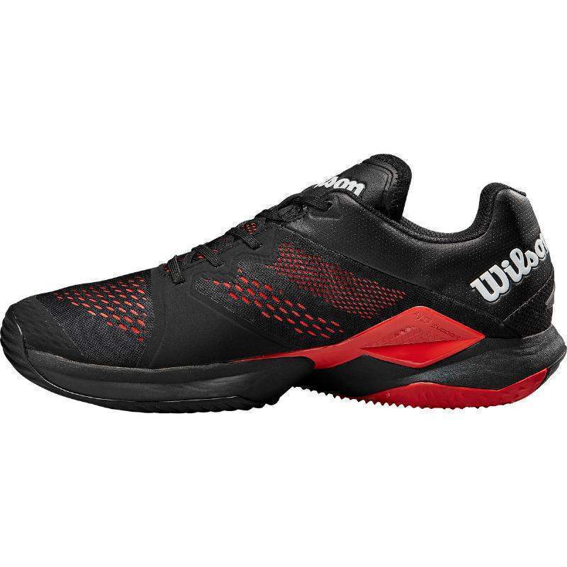 Zapatillas Wilson Bela Tour Negro Rojo Pádel Elite