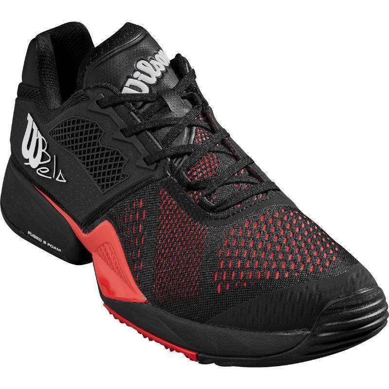 Zapatillas Wilson Bela Tour Negro Rojo Pádel Elite