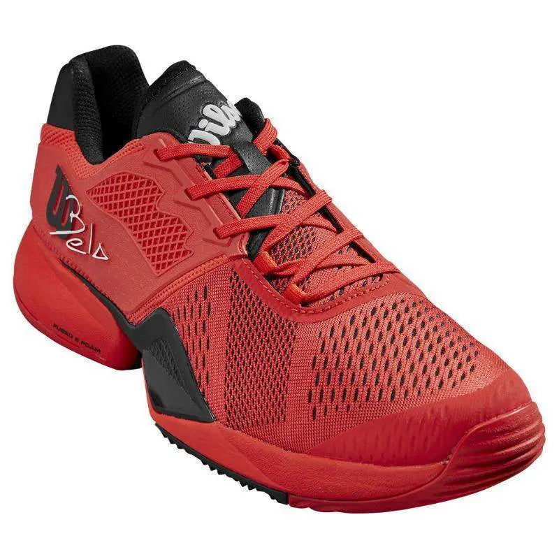 Zapatillas Wilson Bela Tour Rojo Negro Pádel Elite