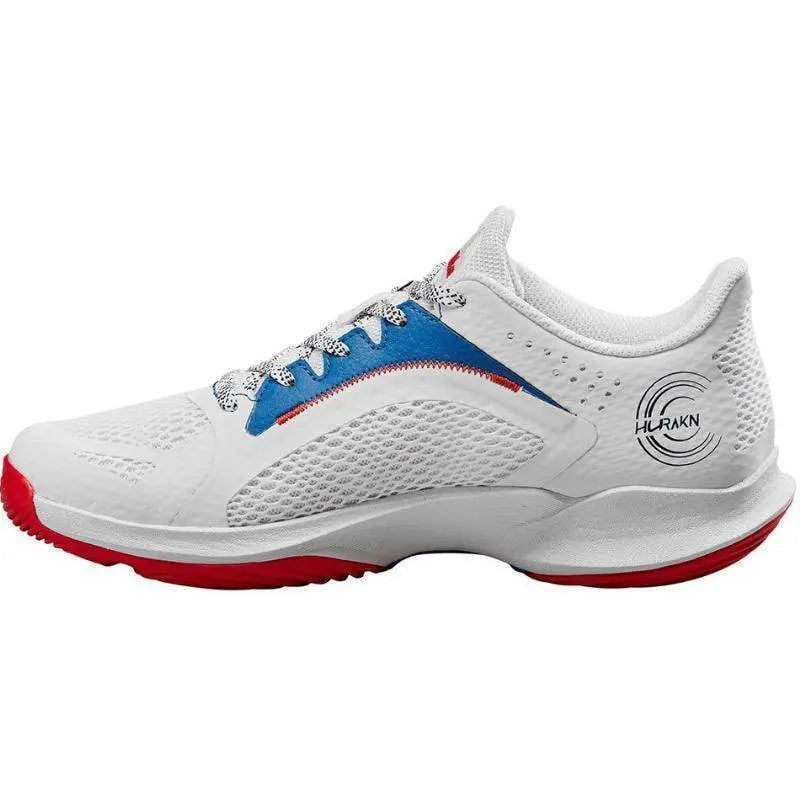 Zapatillas Wilson Hurakn 2.0 Blanco Azul Rojo Mujer Pádel Elite