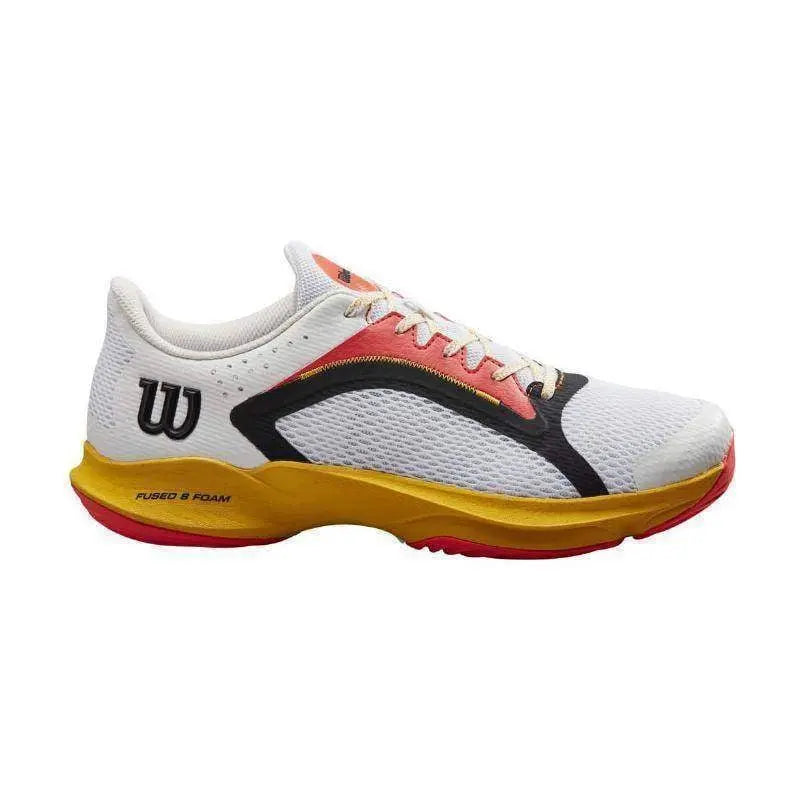 Zapatillas Wilson Hurakn 2.0 Blanco Oro Coral Pádel Elite